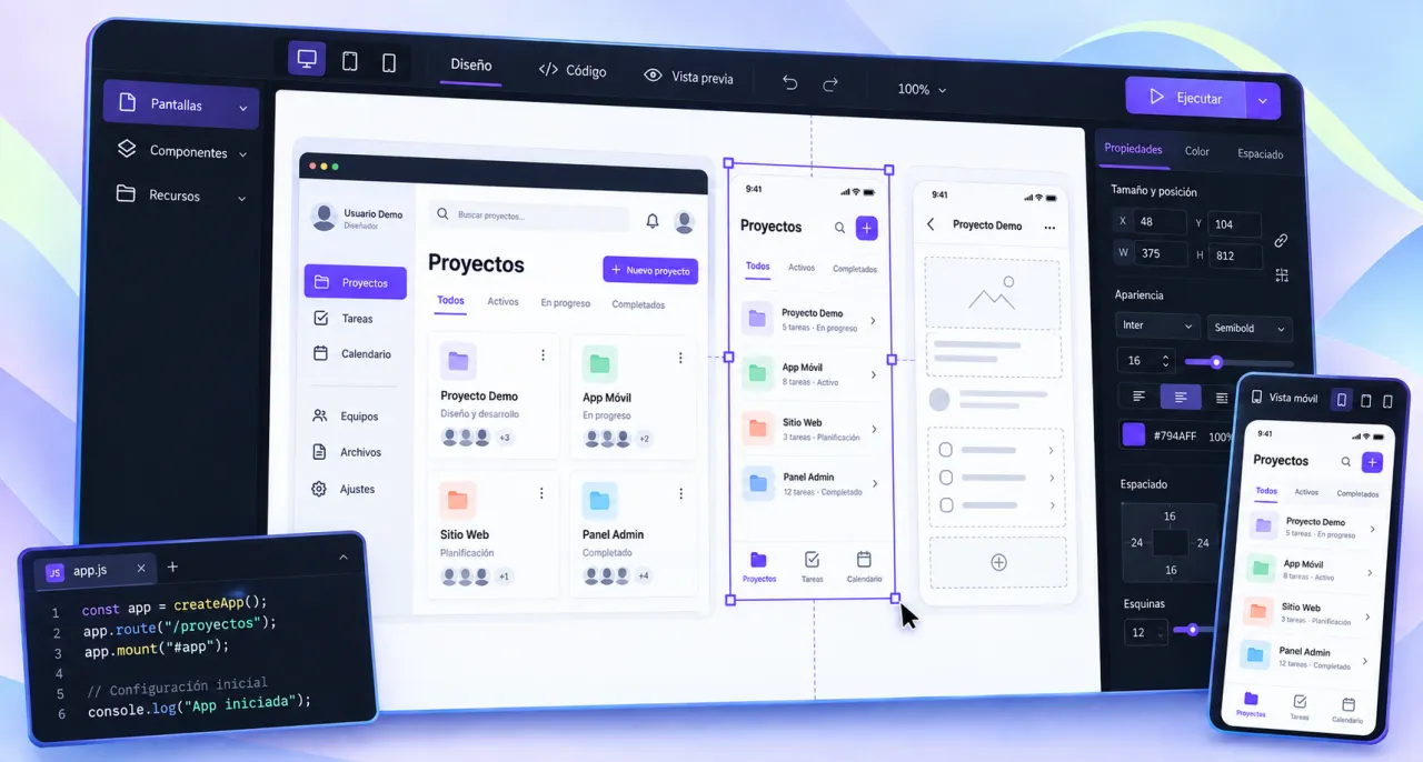 Desarrollo de aplicaciones web, PWA y móviles